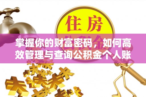 维修掌握你的财富密码，如何高效管理与查询公积金个人账户信息